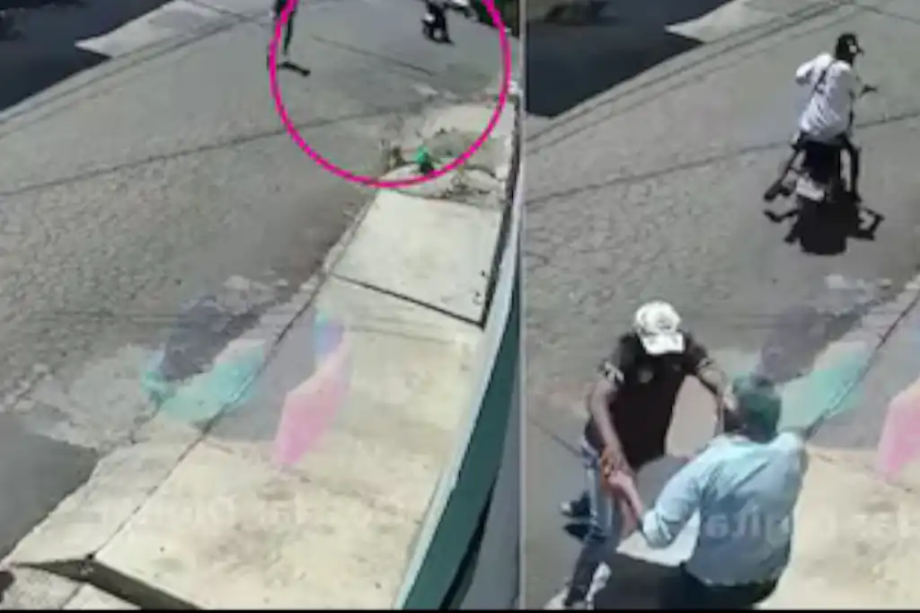 En redes sociales se ha hecho viral el video de un abuelito en Xochimilco que enfrenta con un machete, a dos ladrones que ingresaron a su papelería.