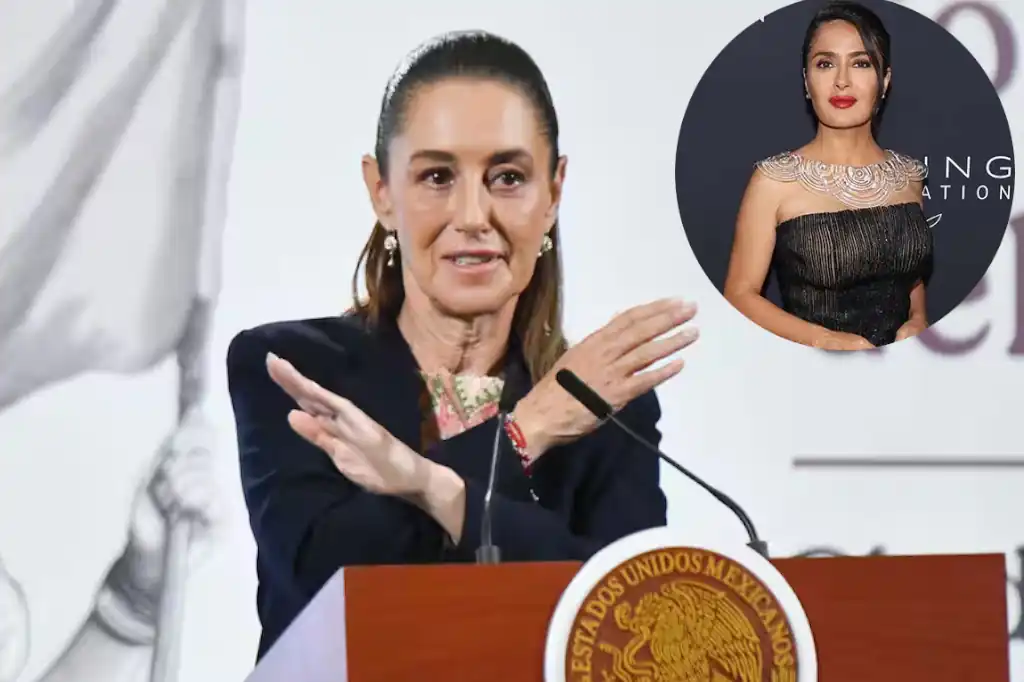 Claudia Sheinbaum se reúne con Salma Hayek en Veracruz y celebra su amor por México.