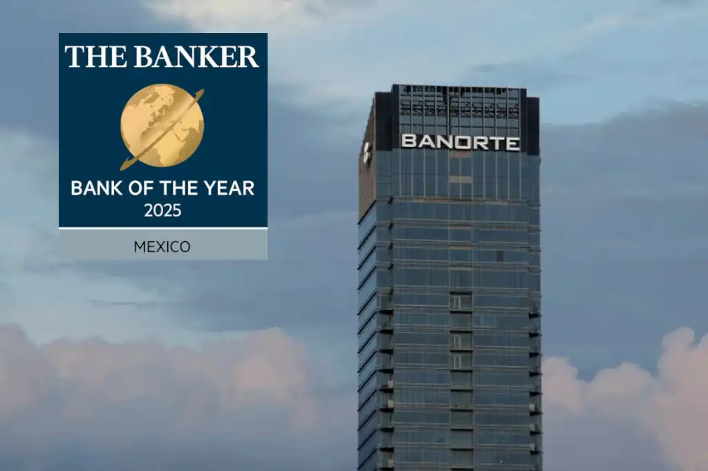 Banorte es reconocido como el Mejor Banco del Año en México por The Banker.