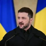Dron pone en riesgo el avión de Volodimir Zelensky